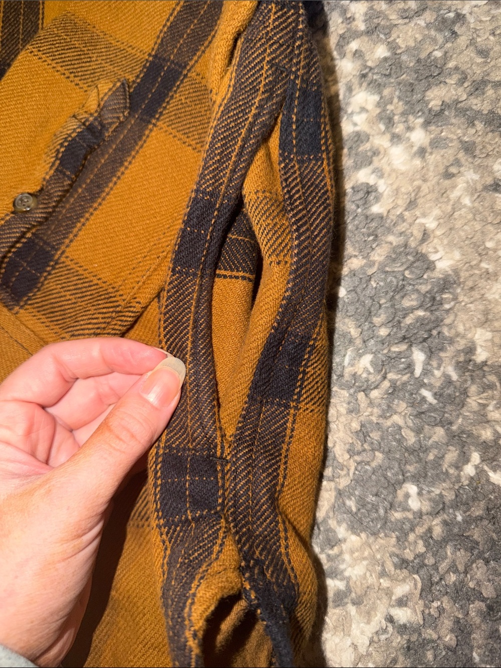 Carhartt Women's Mustard Brown Plaid Heavyweight Work Jacket - Picture 4 of 4